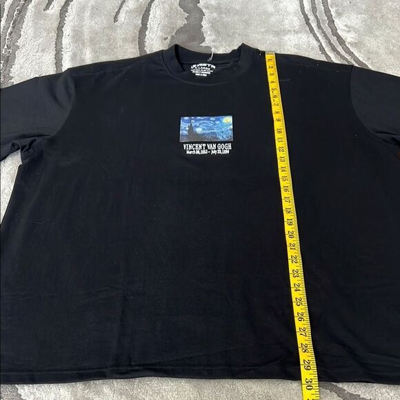 Men’s Black Short Sleeve Tee with Graphic Print - Picture 5 of 7